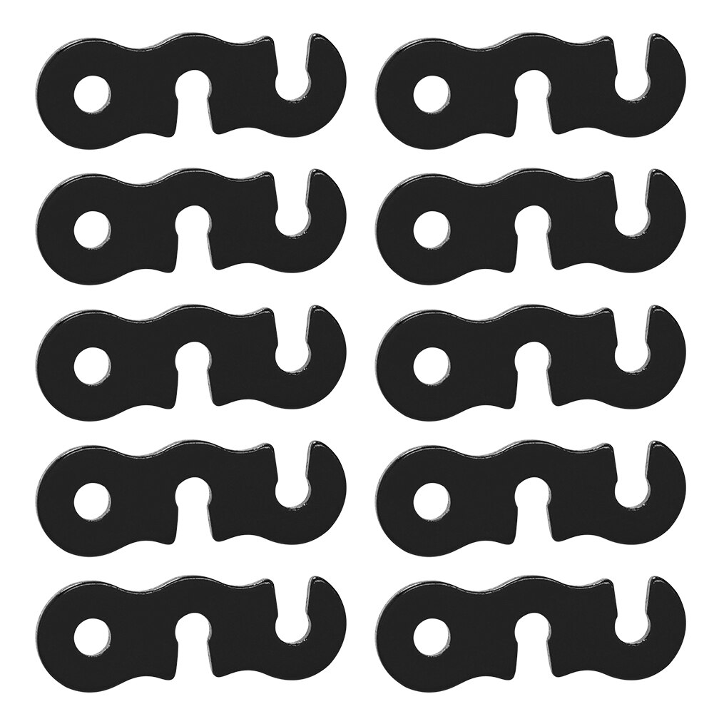 Cheap Goat Tents 10pcs Adjustable Camping Tent Cord Rope Buckle S Type Tensioners Fastener Kit Outdoor Camping Tents Securing Accessories   